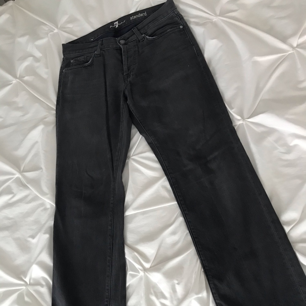 7 for all mankind dark wash jeans